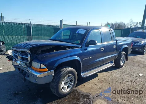 2001 Dodge Dakota Slt/Sport из США, поврежденный, VIN 1B7GG2AN51S107941